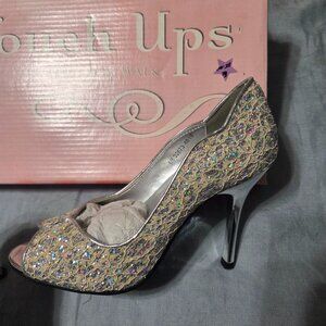 Ivory/Silver Touch Up Heels